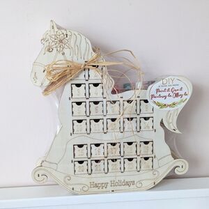 Wooden Advent calendar diy paint me